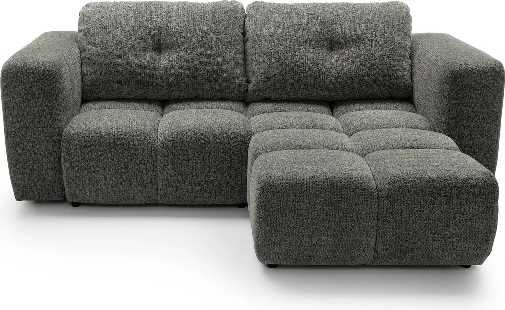 Masseno Narożnik ARTE z funkcją spania i pojemnikiem na pościel Narozniki L, Rozkładana sofa - Szary, BELLO 20