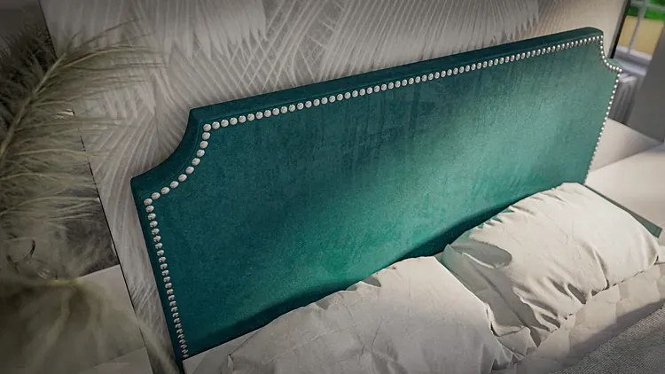 Pojedyncze łóżko boxspring 90x200 32 kolory M7-S14