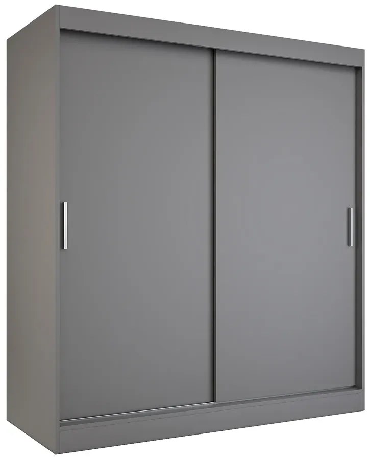 Antracytowa szafa przesuwna 180 cm D5-F97