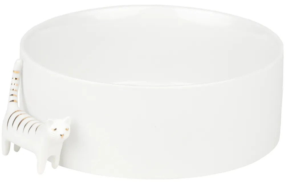 Biała porcelanowa miska CAT