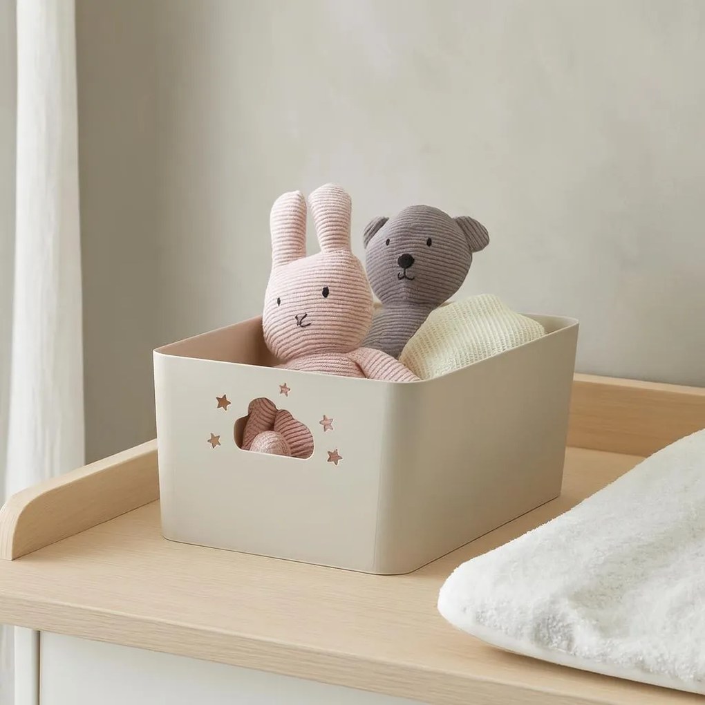 Koszyk do przechowywania NEBULA z uchwytami w kształcie chmurki i gwiazdki, wys. 11 cm