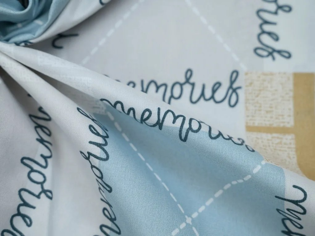 PrzytulneMieszkanie.pl PrzytulneMieszkanie.pl Pościel z mikrowłókna GALDAR niebieska Rozmiar pościeli: 70 x 80 cm | 140 x 200 cm