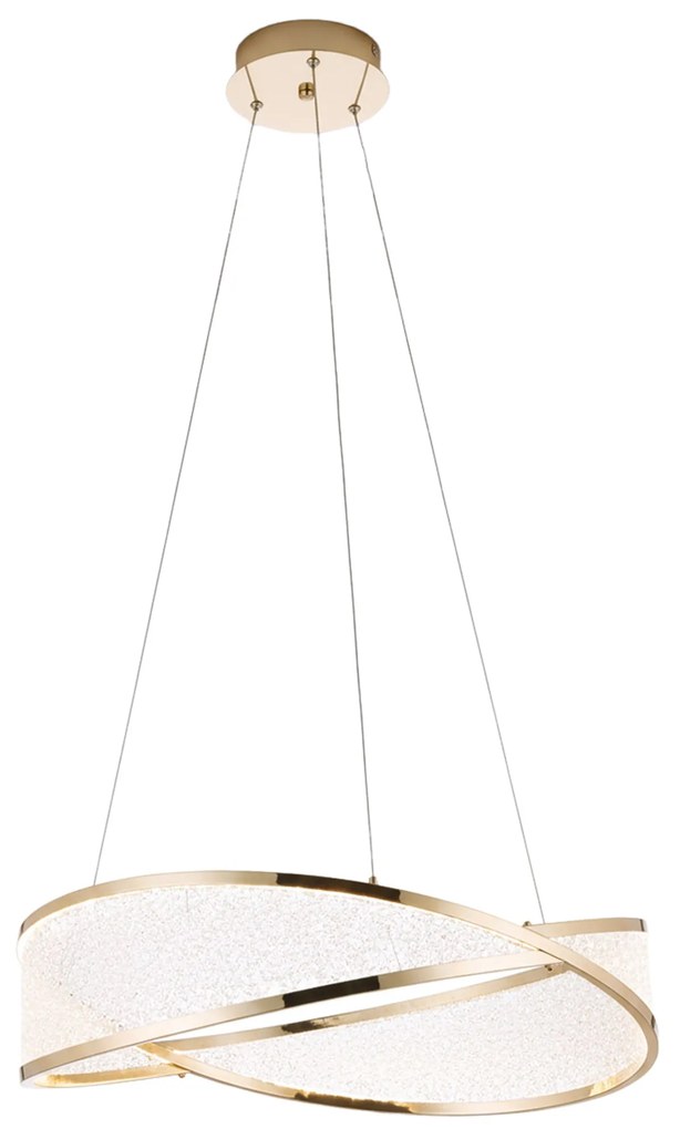 LAMPA SUFITOWA WISZĄCA G136-CP 50cm Złota