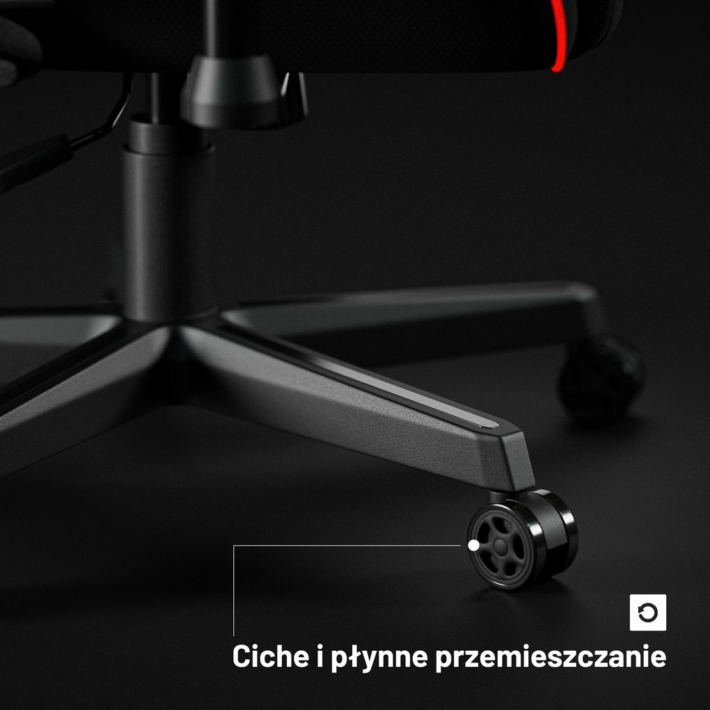 Fotel gamingowy LED RGB czarny Diablo X-Starter