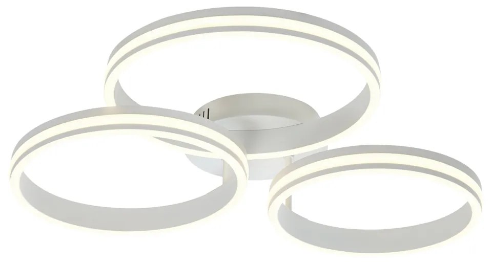 Lampa sufitowa biała z LED z 3-stopniową regulacją ściemniania 3-punktowa - Navara