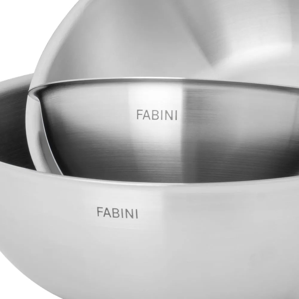 Misy ze stali nierdzewnej w kolorze srebra zestaw 3 szt. ø 25,5 cm Lucca 3.0 – FABINI