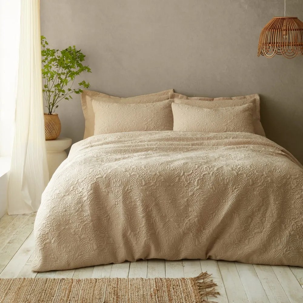 Beżowa pościel dwuosobowa 230x220 cm Casablanca Pinsonic – Pineapple Elephant