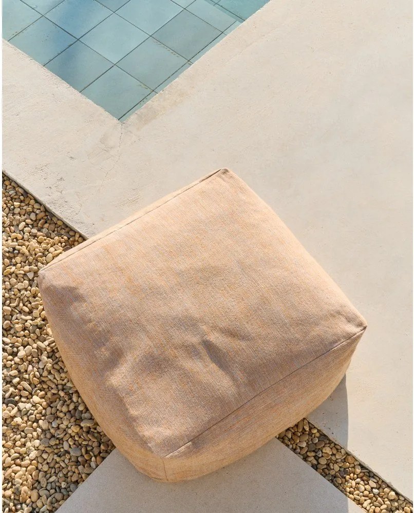 Pomarańczowo-naturalny puf Vedell – Kave Home