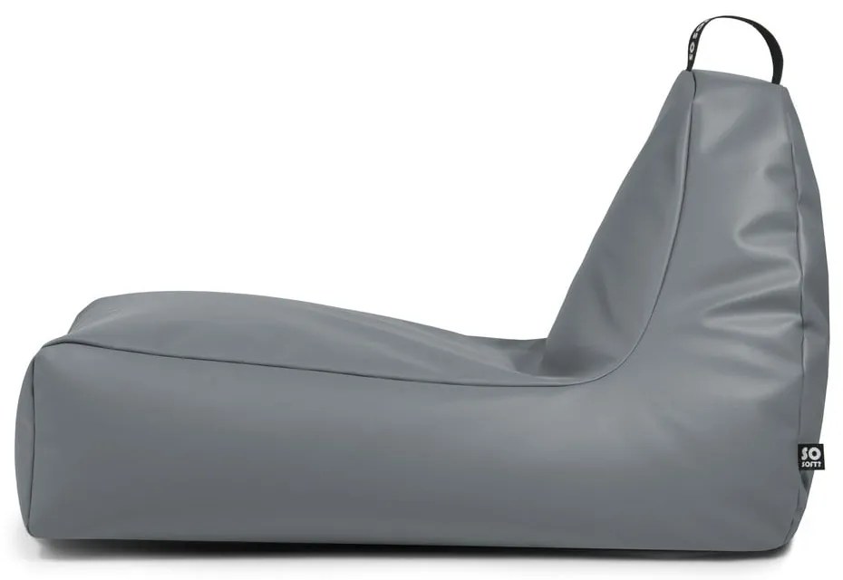 Beżowy worek do siedzenia z imitacji skóry Chill XXL – So Soft?