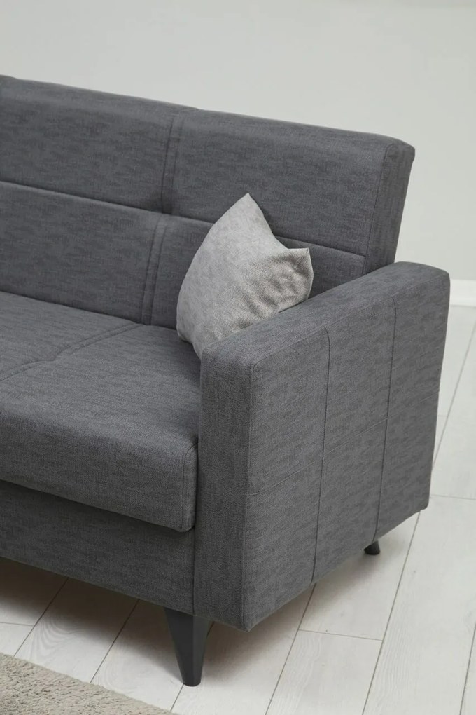 Rozkładana sofa Polya 3 Dark Grey