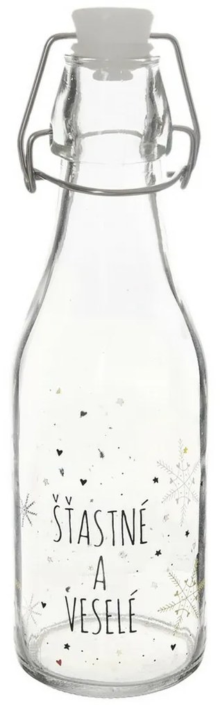 Orion Butelka z klipsem i zamknięciem Vločkabiała, 0,52 l, 520 ml