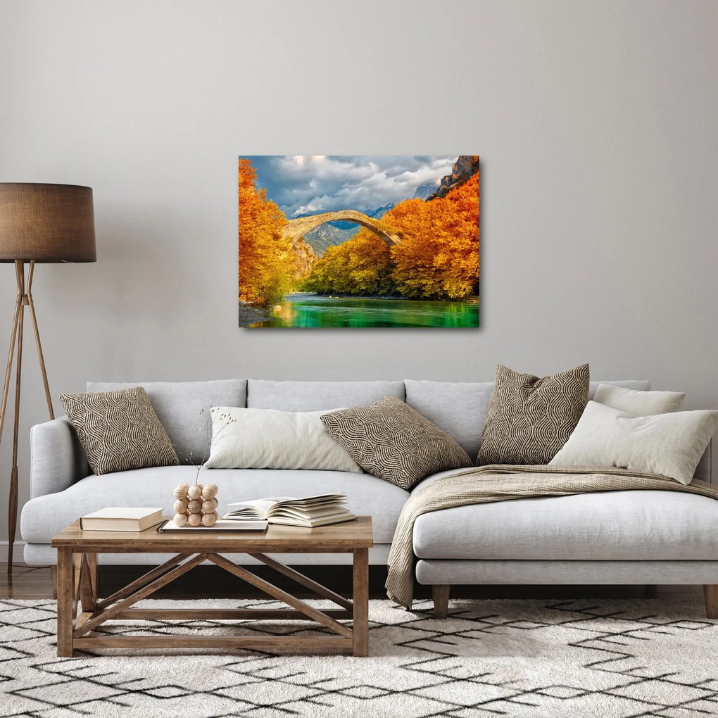Obraz - Most Konitsa (70x50 cm)