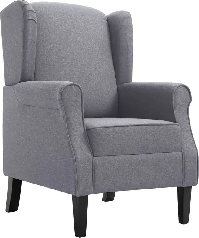 Ciemnoszary fotel uszak K7-R79