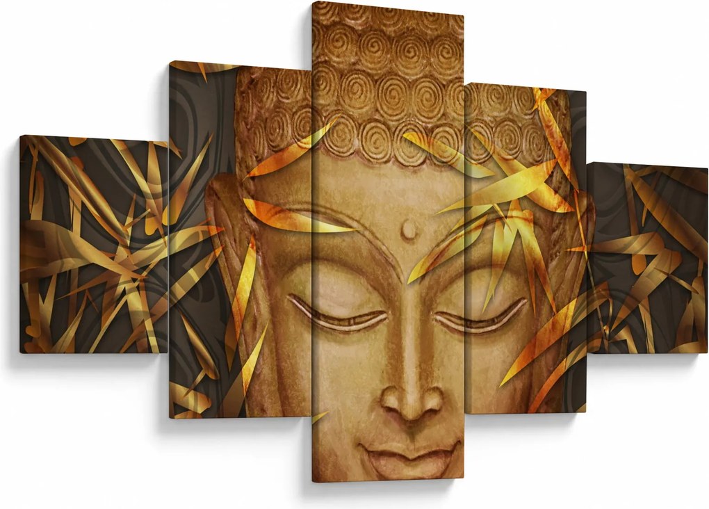 Obraz - Złoty Budda (125x70 cm)