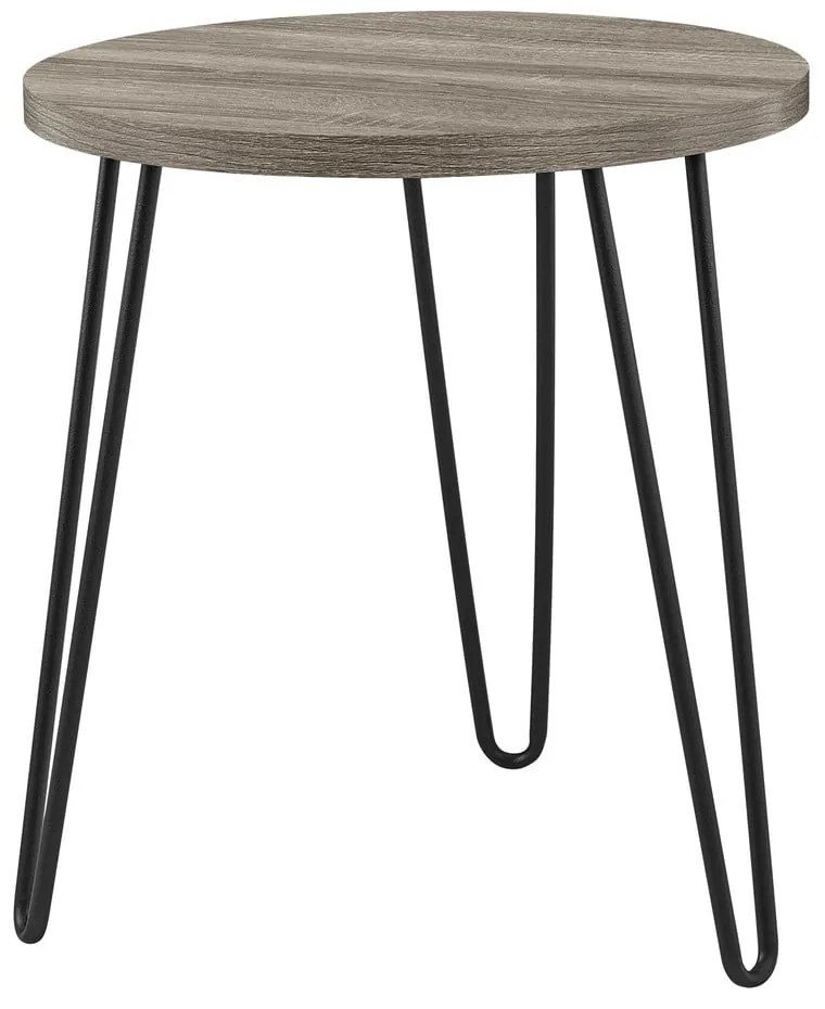 Brązowoszary stolik Støraa Owen, ø 50 cm