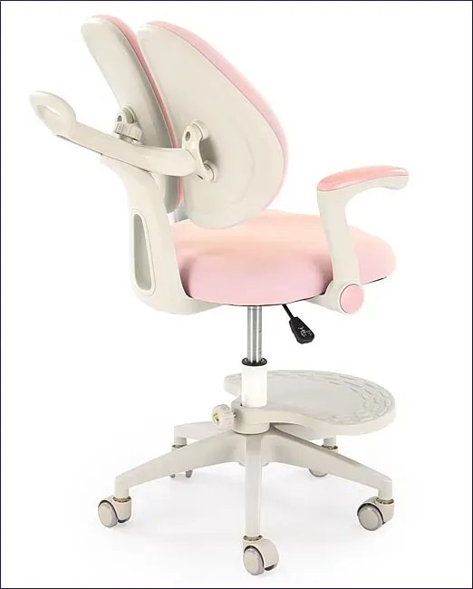 Dziewczęcy różowy obrotowy fotel siedziska z regulacją A0-S88