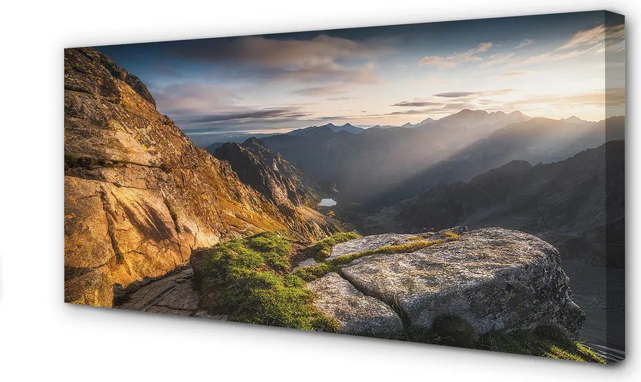 Obraz na płótnie Góry o Wschodzie Słońca