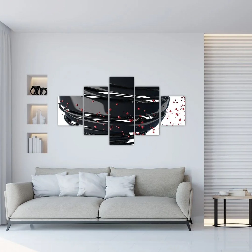 Obraz - Abstrakcja kuli ziemskiej (125x70 cm)