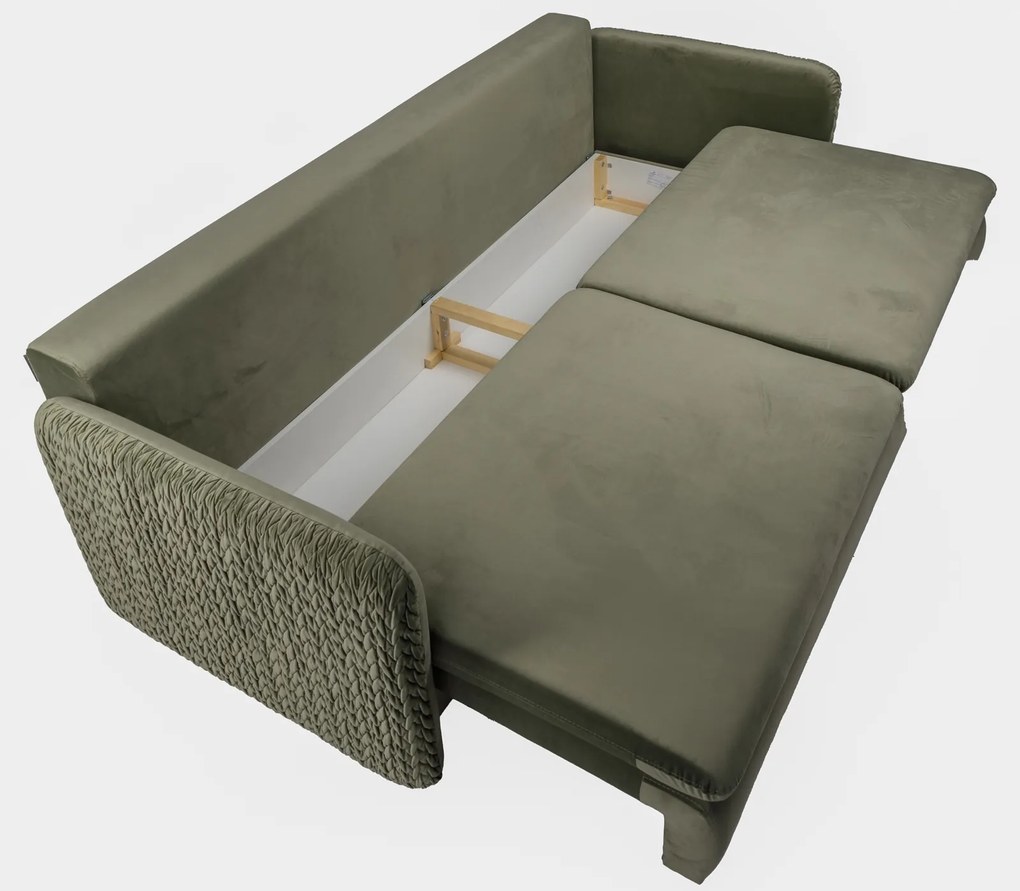 Sofa trzyosobowa z funkcją spania i poduszkami Luna