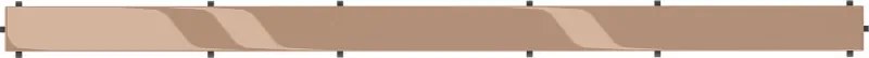 Mexen Flat M13 maskownica 2w1 do odpływu liniowego 80 cm, różowe złoto - 1619080