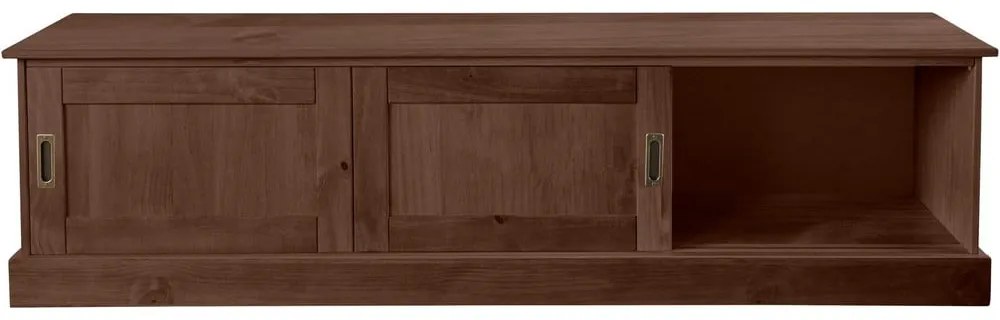 Brązowa szafka pod TV z litego drewna sosnowego 45x40 cm Harry – Støraa