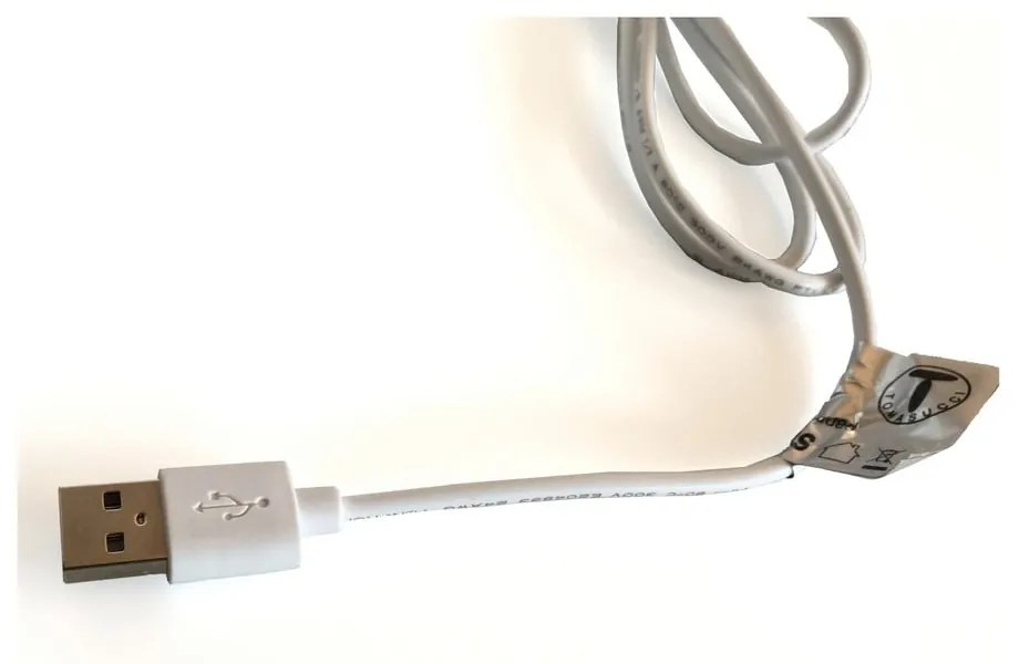 Biała lampa stołowa LED (wysokość 33 cm) Pogo – Tomasucci