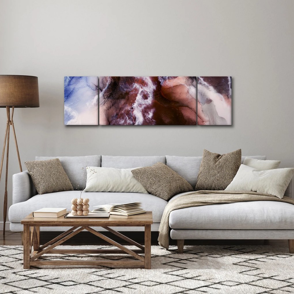Obraz - Fioletowy marmur N⁰3 (170x50 cm)