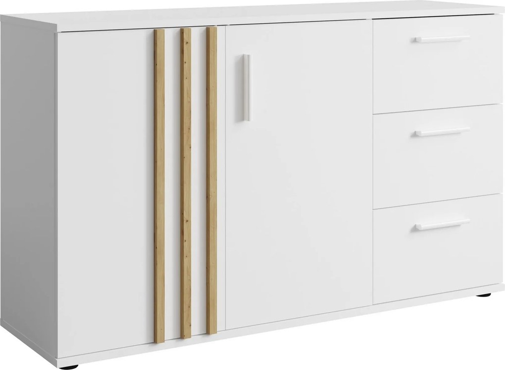 Komoda TECTONIC 119,8 cm do Salonu Sypialni Biały