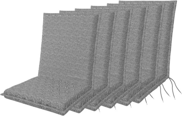 Doppler ART 4042 - zestaw 6 szt. poduszek na krzesło z niskim oparciem