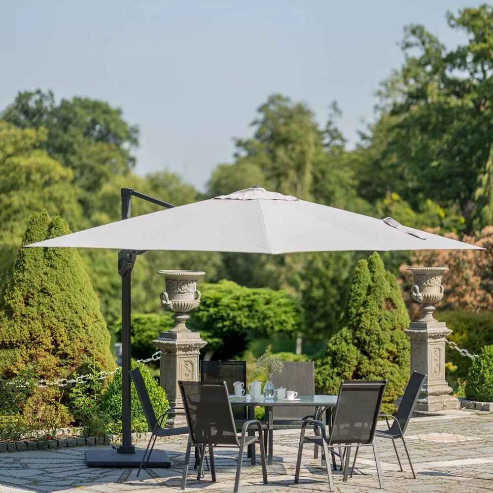 Parasol ogrodowy Verano Lux 3 x 3 m szary PATIO