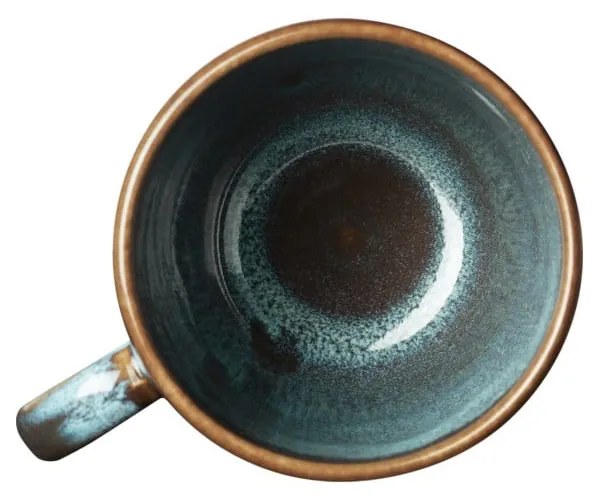 Turkusowo-brązowy kamionkowy kubek Villeroy &amp; Boch Like Lave, 400 ml
