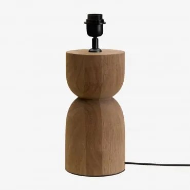 Podstawa Do Lampy Stołowej Diniz Drewno Mango & ↑30 Cm - Sklum