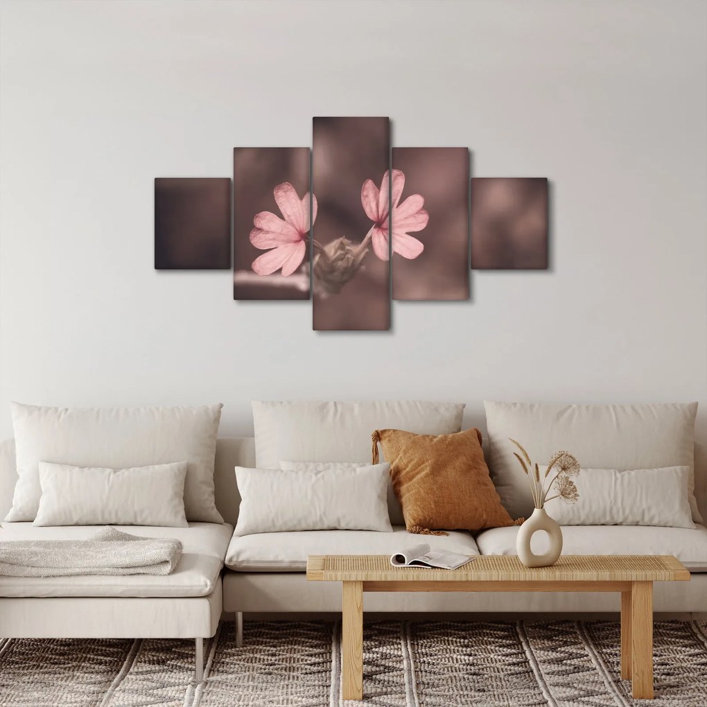 Obraz kwiatu róży (125x70 cm)