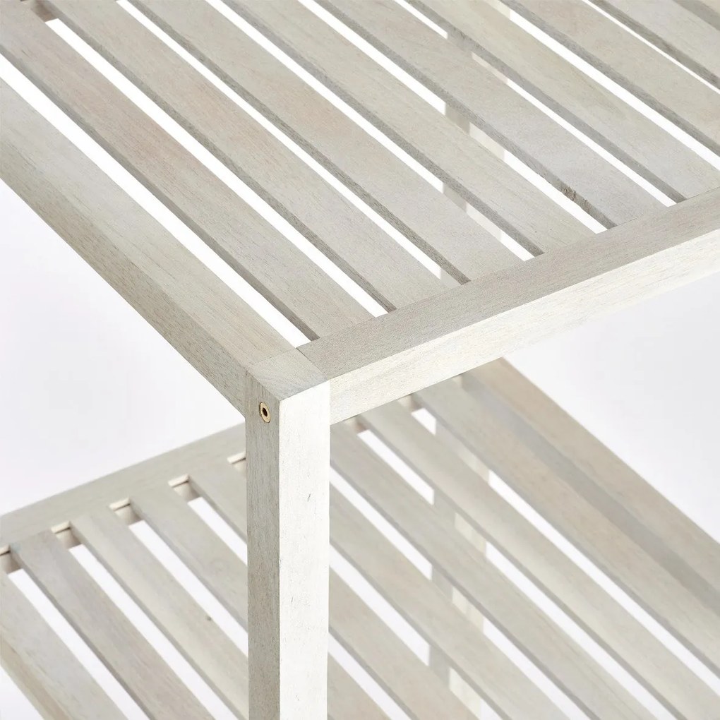 Regał łazienkowy 4 poziomy, drewniany, ZELLER