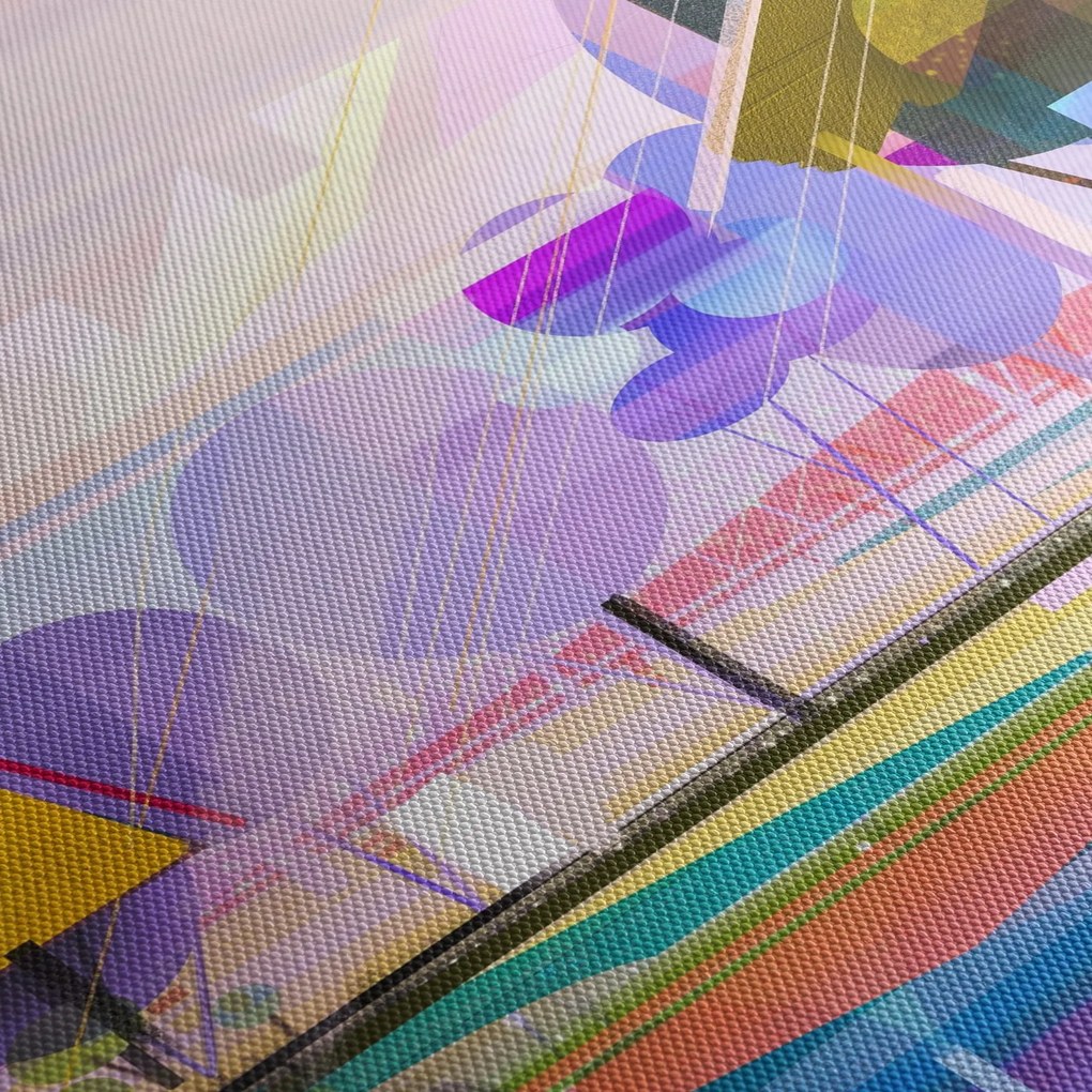 Obraz - Abstrakcja, krajobraz (170x50 cm)