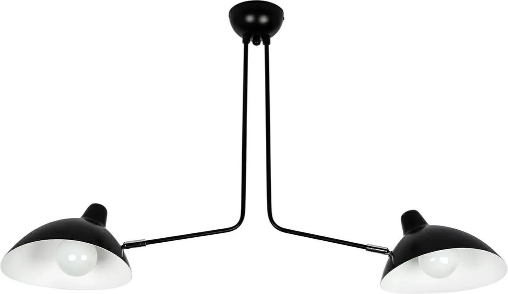 Lampa wisząca z kloszami z aluminium Raven 2