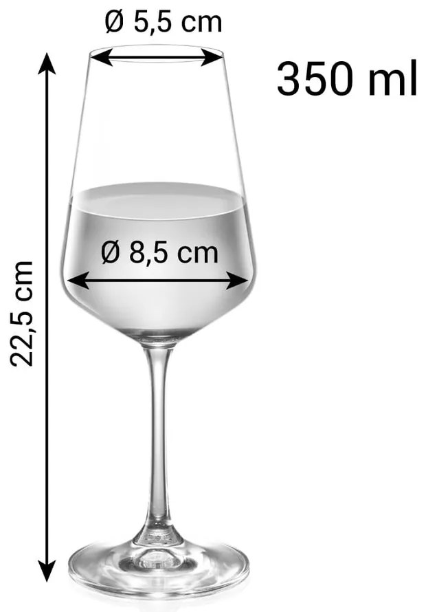 Kieliszki do wina zestaw 6 szt. 350 ml Giorgio – Tescoma