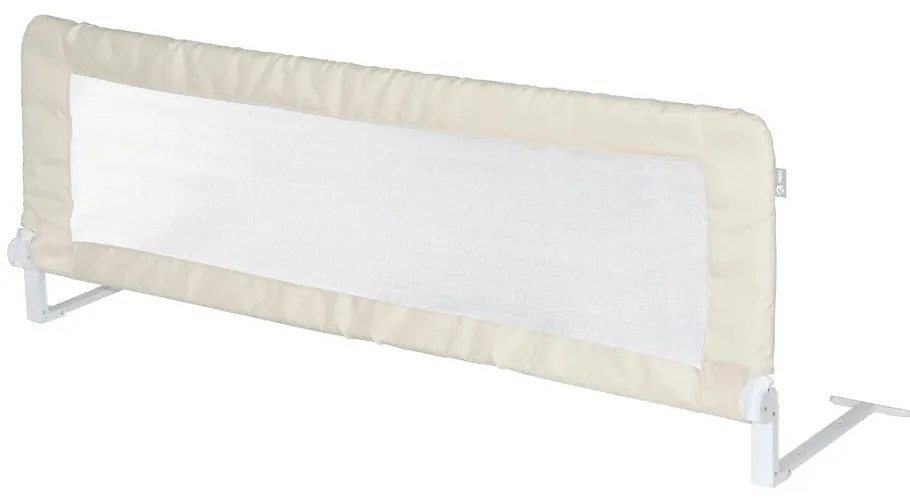 Biało-beżowa barierka do łóżka 135 cm – Roba
