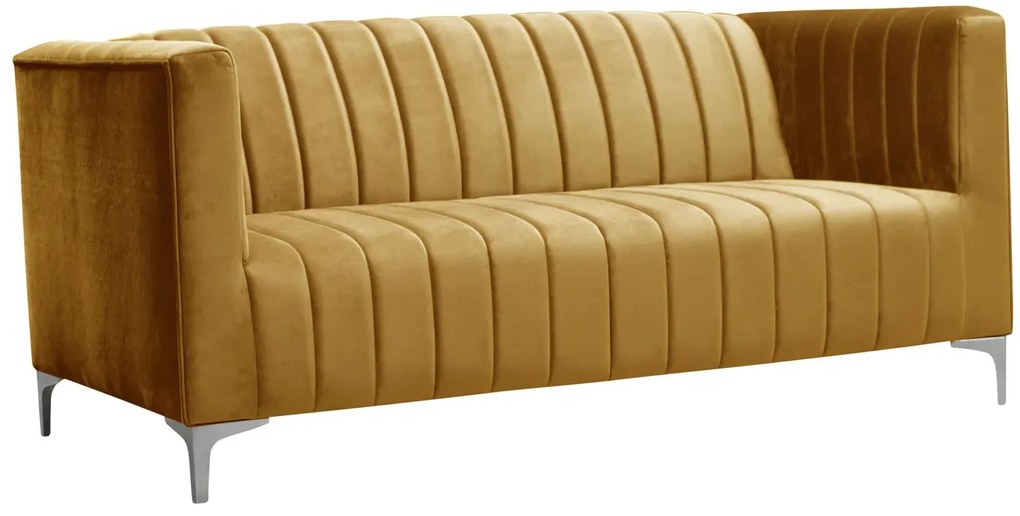 Pikowana sofa welurowa Klera 3X Umix 6X