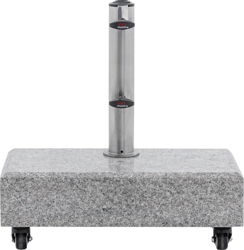 Doppler Granitowy stojak balkonowy 25 kg z uchwytem i kółkami