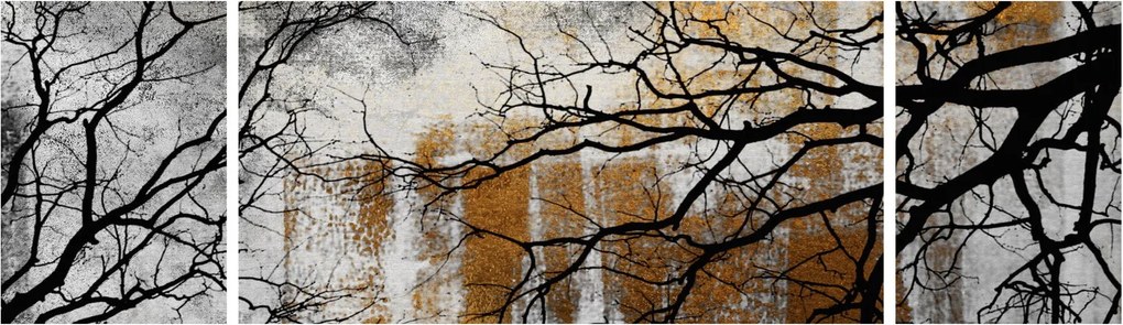 Obraz - Sylwetki drzew (170x50 cm)