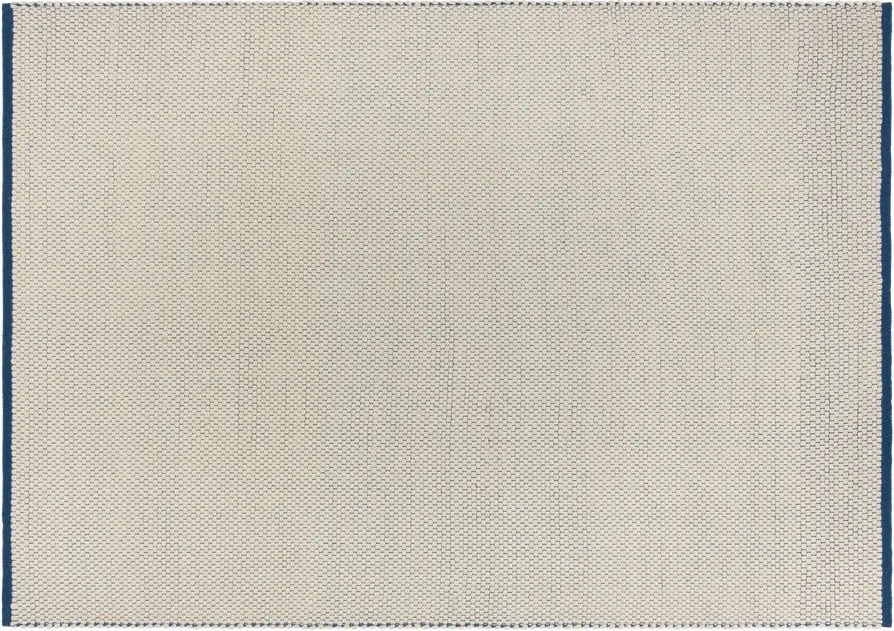 Niebieski/beżowy wełniany dywan tkany ręcznie 140x200 cm Lenu – noo.ma