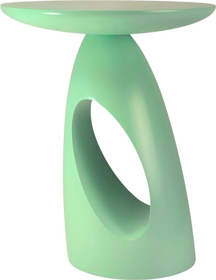 Stolik drewniany różne kolory Kayani Island, pudrowa zieleń