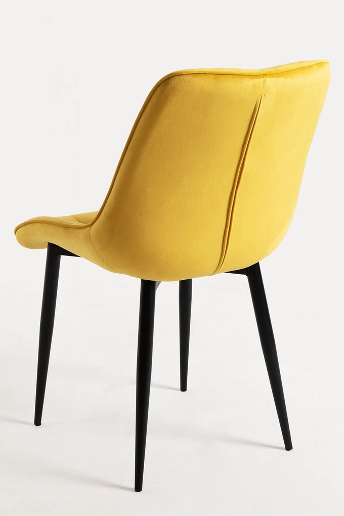 Zestaw 4 Krzese Cade Aksamitne