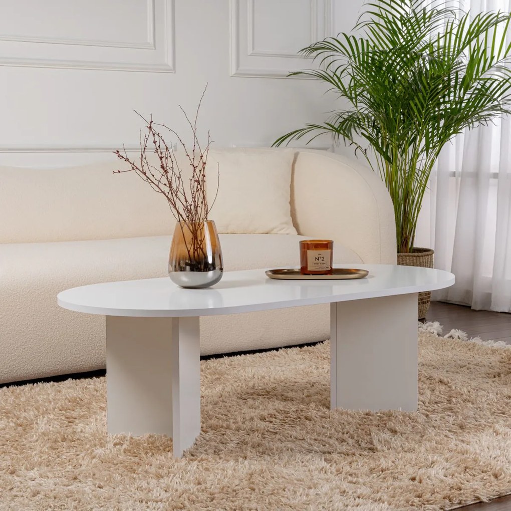 Stolik kawowy Sable White