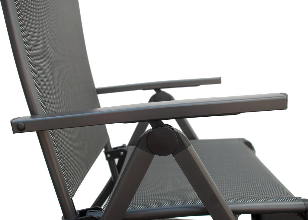 Doppler ACTIVE relaksacyjny fotel ogrodowy antracyt
