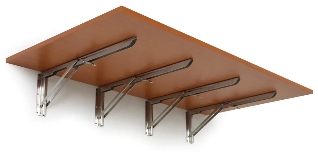 Stół składany na ścianie, 1200 x 600 mm, nośność 60 kg, czereśnia