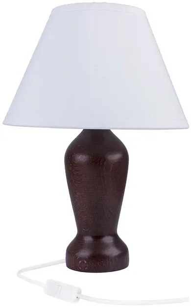 Klasyczna lampka nocna z abażurem wenge - S225 P7-H09