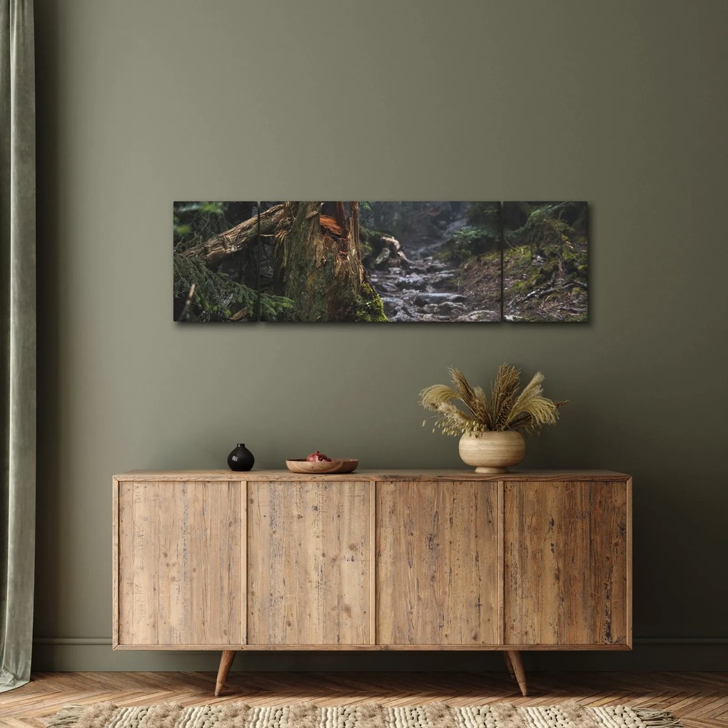 Obraz - W lesie (170x50 cm)