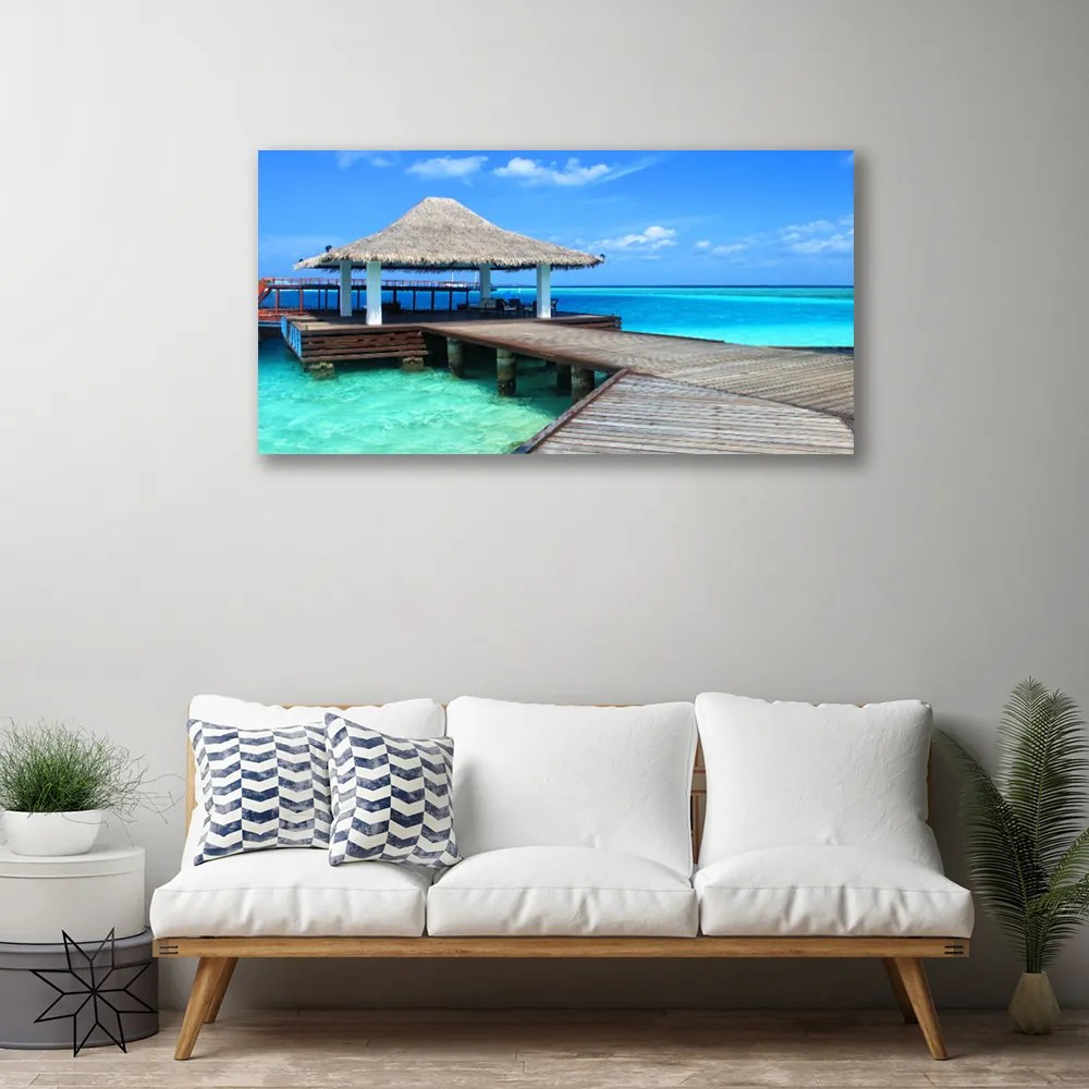 Obraz na płótnie Most nad Morską Głębią